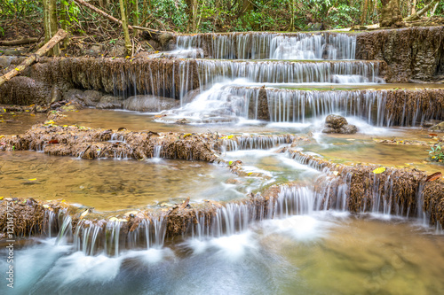 Huay Mae Khamin waterfall, Waterfall in Kanchanaburi, Thailand