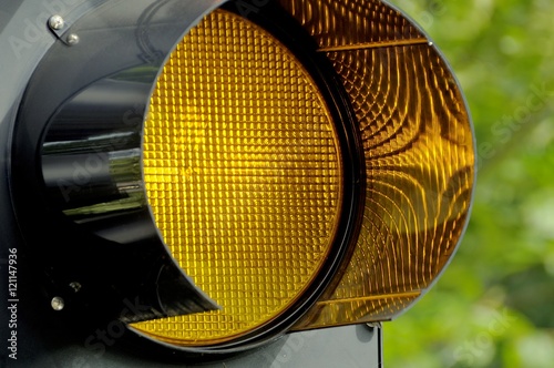 Yellow lamp and light of traffic lights