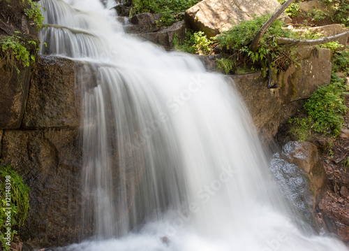 beautiful waterfall in nature