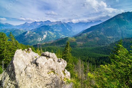 View from Gesia Szyja in Tatra Mountains