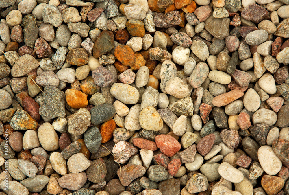 Colorful, small gravel stone Colorful, small gravel stone