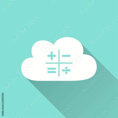 Cloud computing - vector icon.