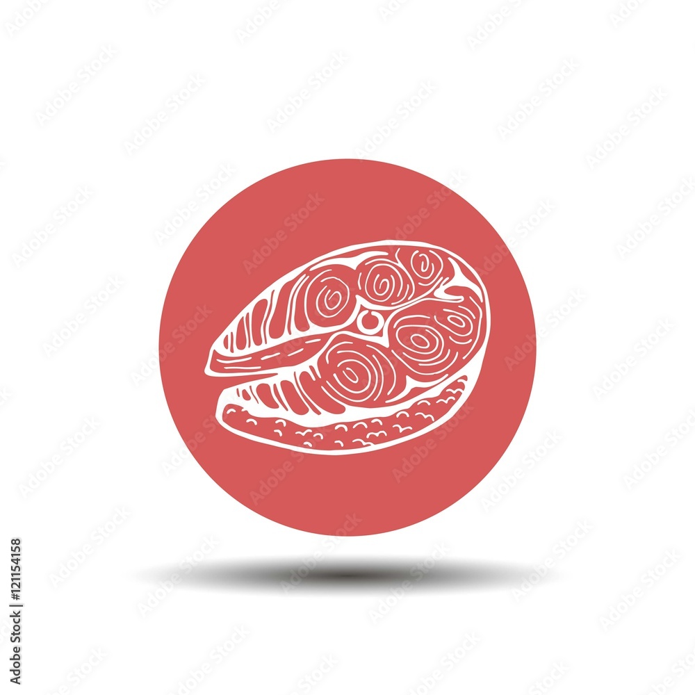 a piece of fish icon