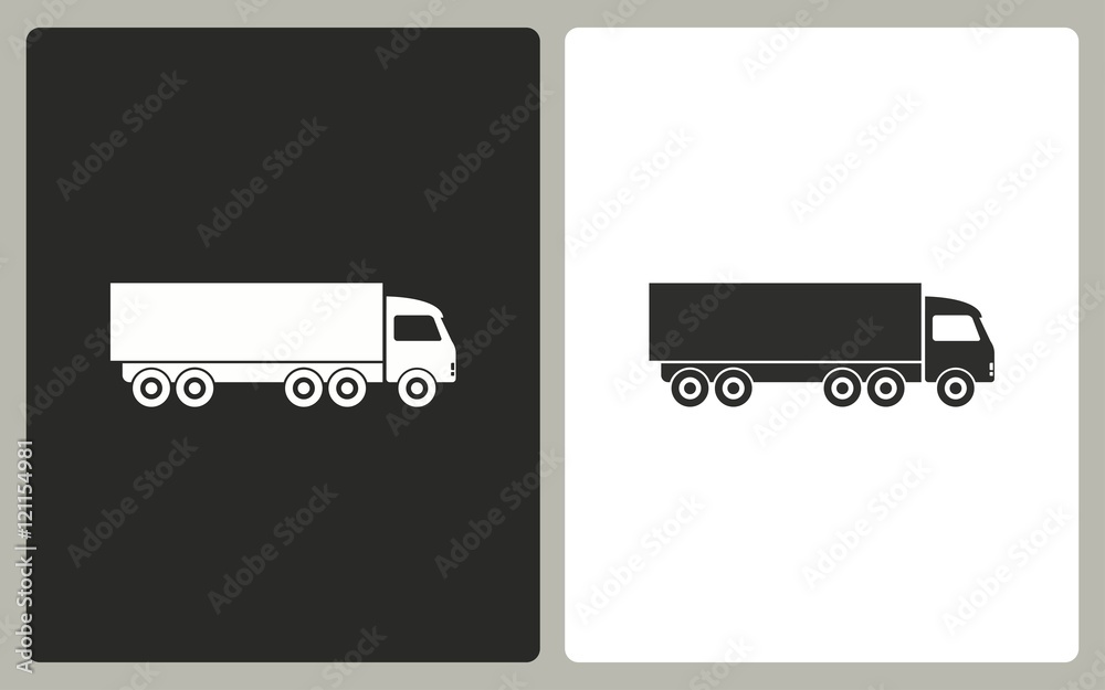 Truck - vector icon. Truck - vector icon.