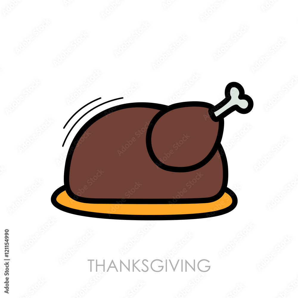 Roasted chicken or Turkey ready for Thanksgiving Roasted chicken or Turkey ready for Thanksgiving