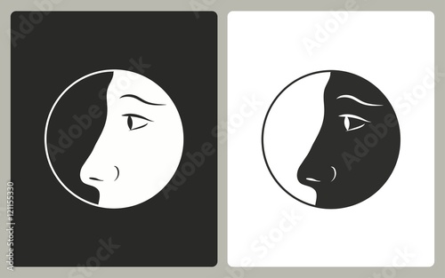 Nose - vector icon.