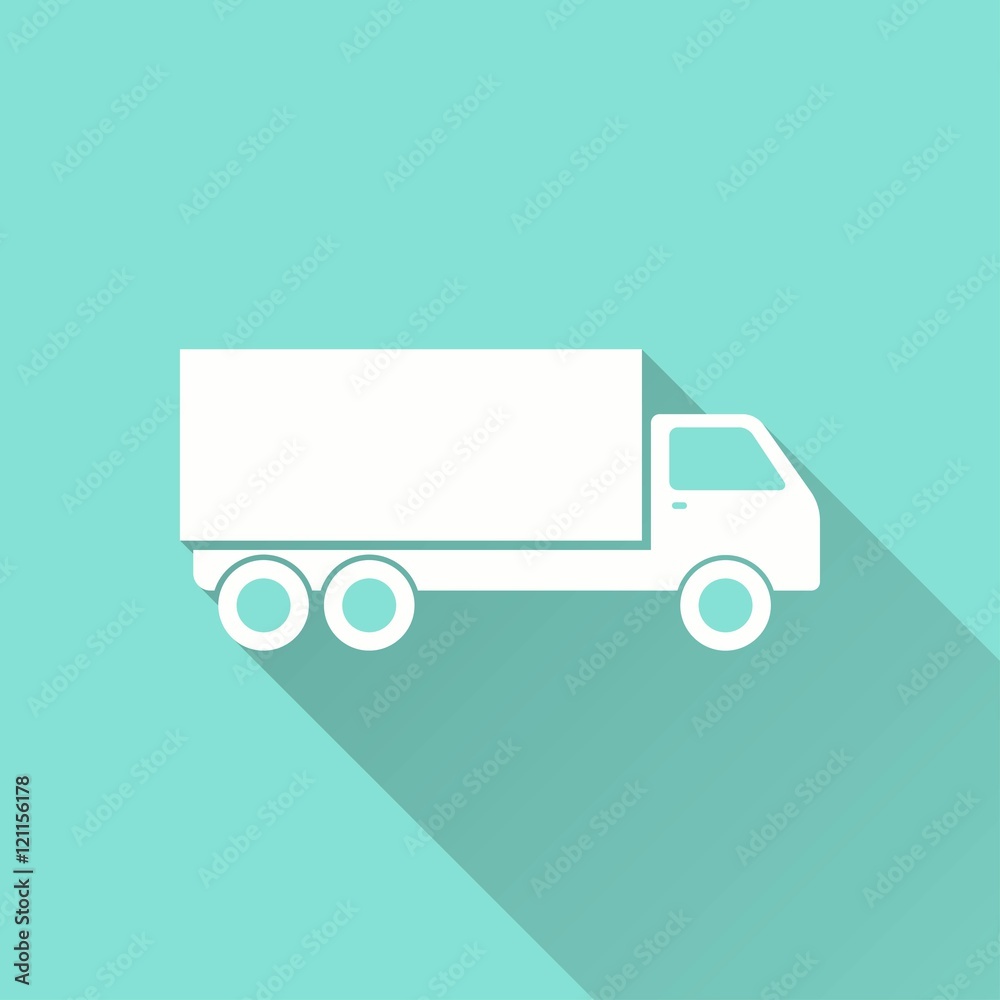 Truck - vector icon.