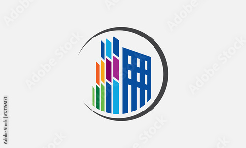 realty house building company logo