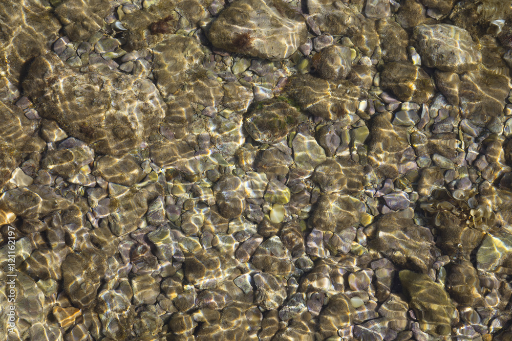 Pebbles in a shallow sea Pebbles in a shallow sea