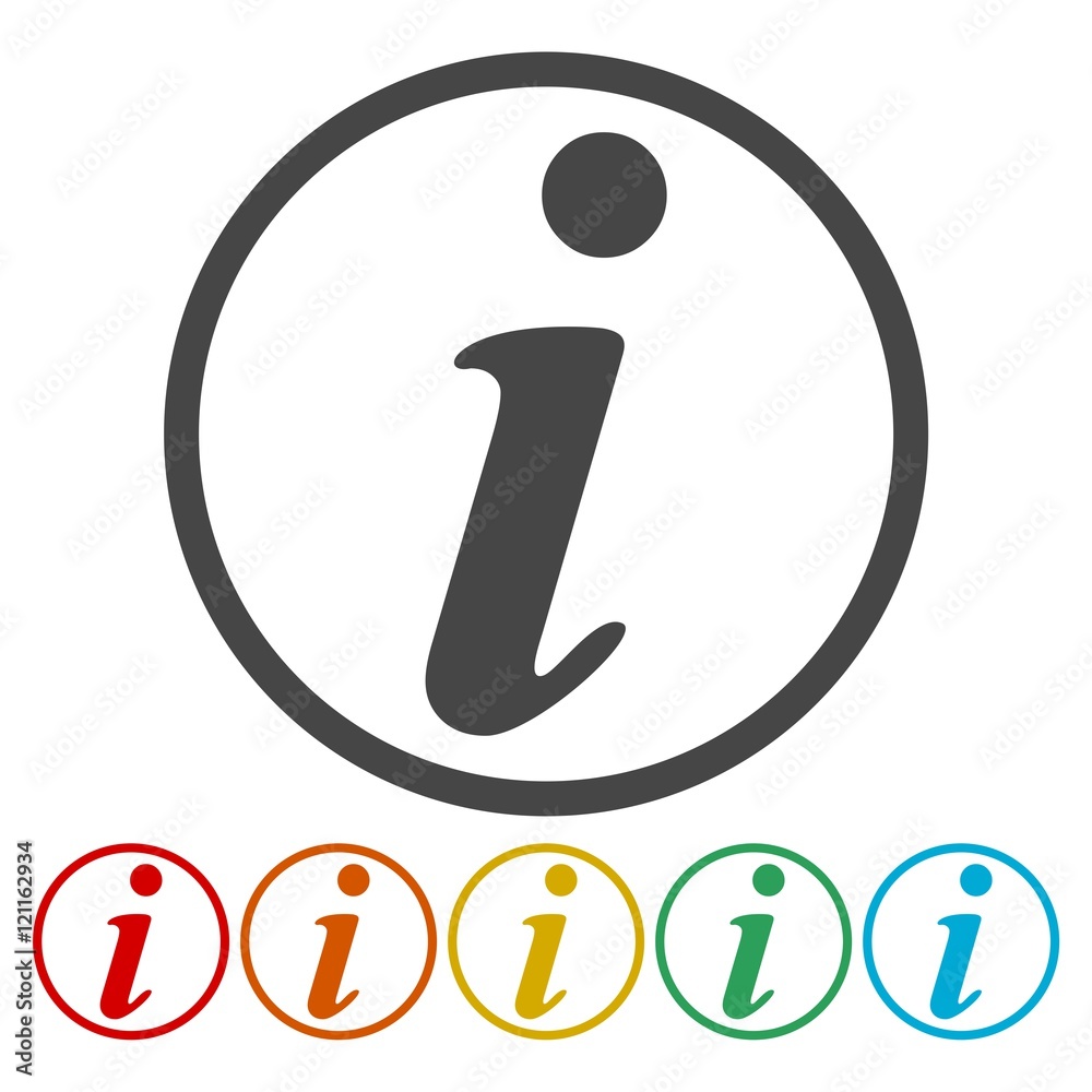 Vector information web icon design element. Vector information web icon design element.