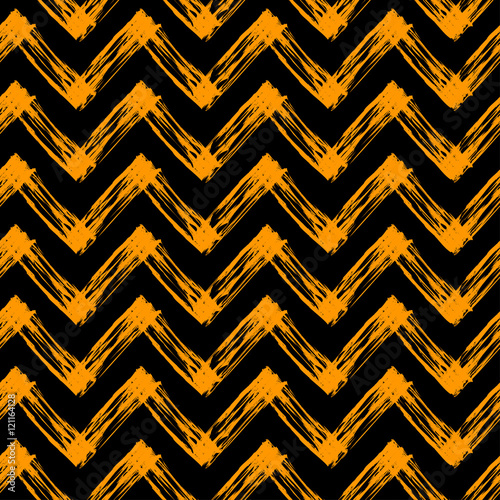 halloween pattern with zig zag lines