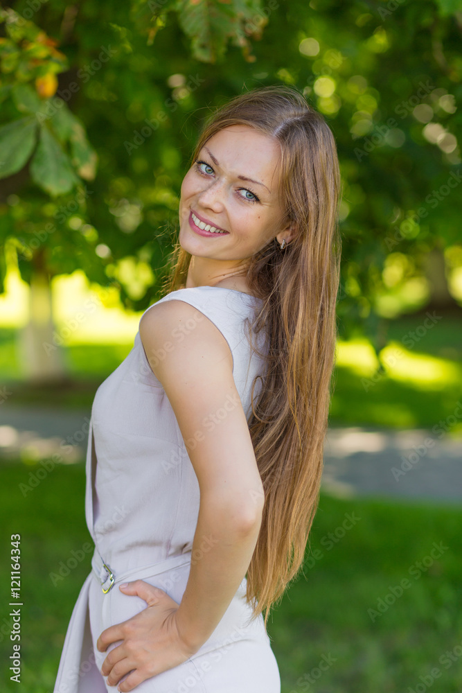 Portrait of a beautiful girl with long blond hair Portrait of a beautiful girl with long blond hair