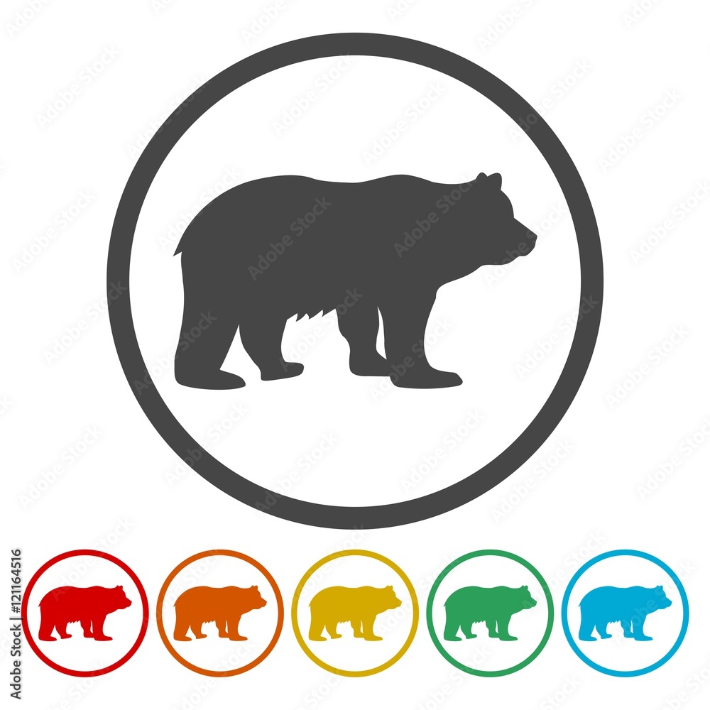 Fototapeta premium Bear Vector icon