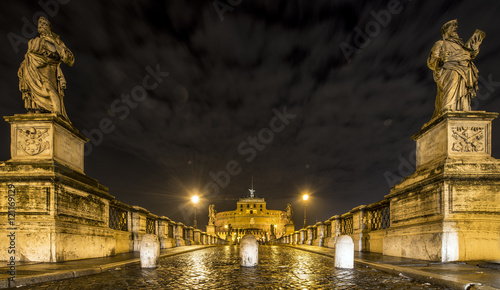 Quadro em tela Castel Sant'Angelo by Night