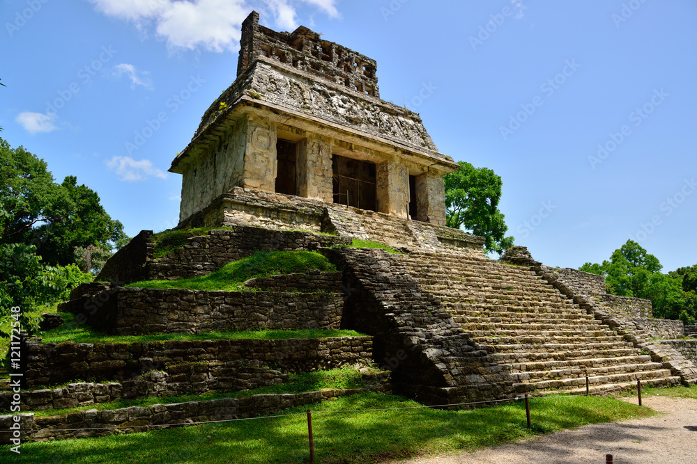 Naklejka premium Palenque. Tempio