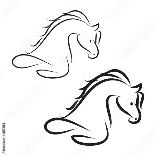 Horse sign vector