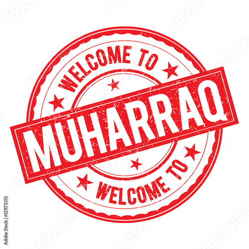 Welcome to MUHARRAQ Stamp Sign Vector.