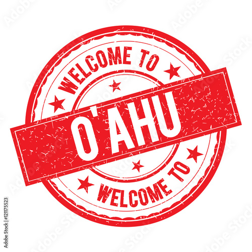 Welcome to O'AHU Stamp Sign Vector.