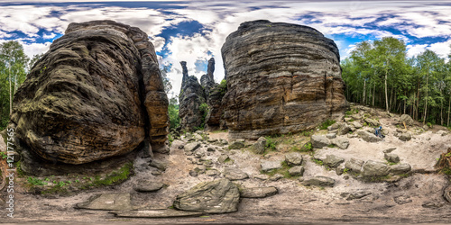 Pillars of Hercules in Bielatal Saxony Switzerland