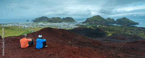 Heimaey, volcanic island, south of Iceland photo