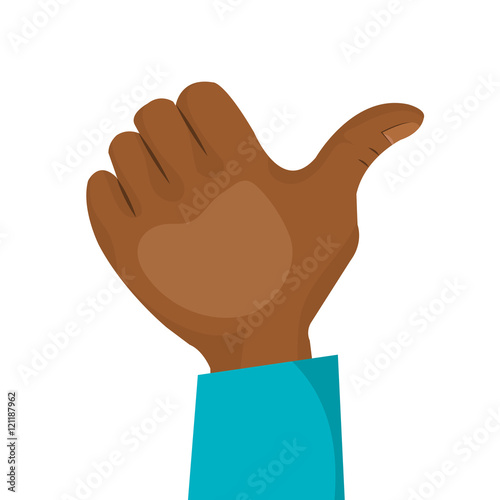 hand like afro design vector illustration eps 10