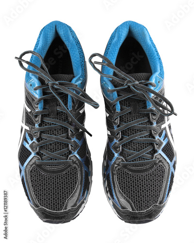 Sport running shoes isolated with clipping path