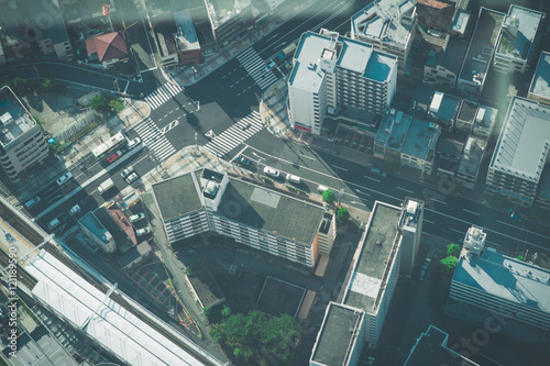 Bird's-eye view in Tokyo