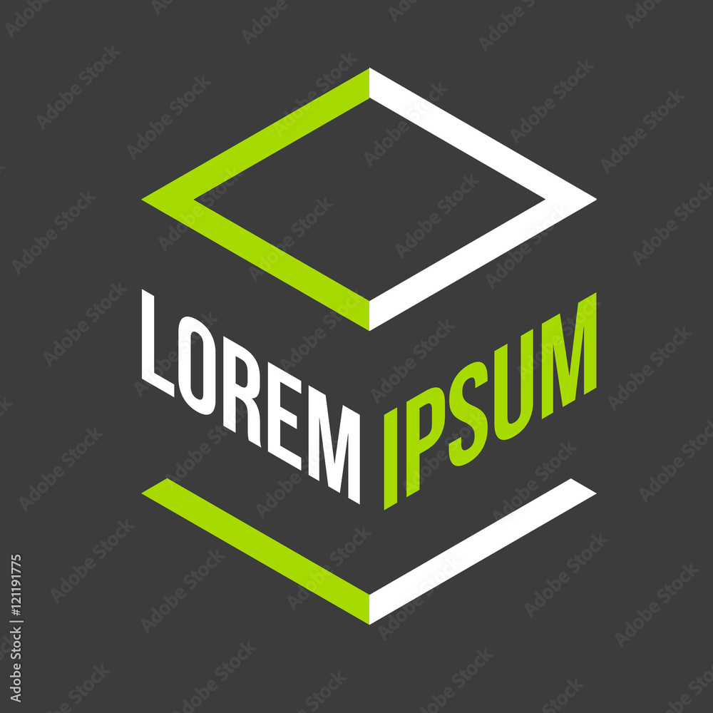 Abstract cube logo Abstract cube logo