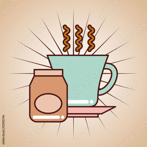 kitchen equipment utencils icon vector illustration design