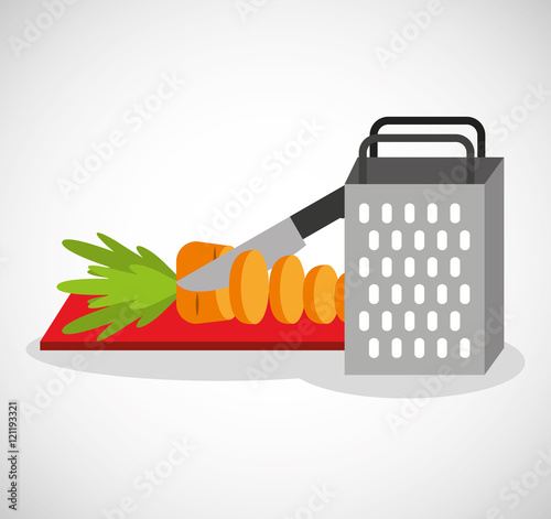 kitchen equipment utencils icon vector illustration design