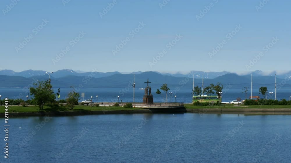 avacha bay in kamchatka seen from petropavlosk avacha bay in kamchatka seen from petropavlosk