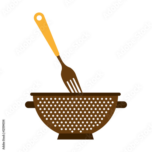 kitchen equipment utencils icon vector illustration design