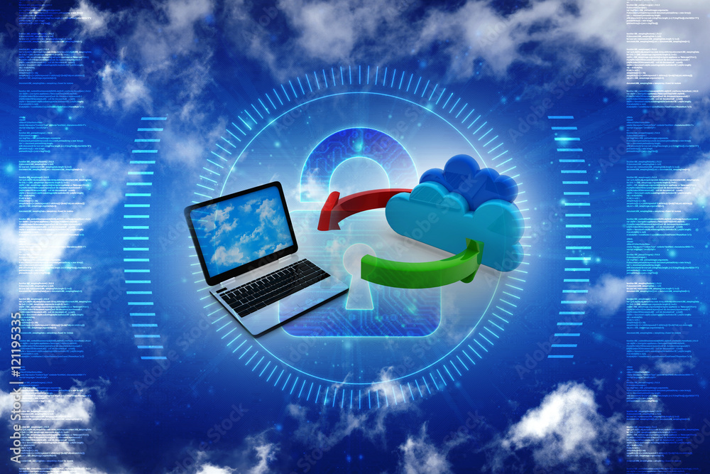 Naklejka premium Computer Network,3d rendering