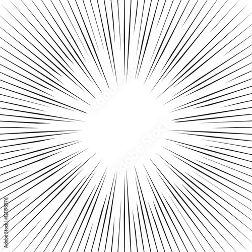 Vector comic book speed lines background