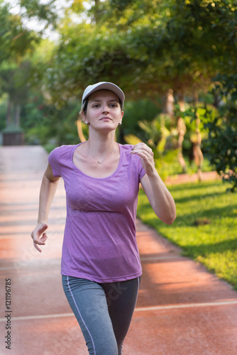 sporty woman jogging © .shock