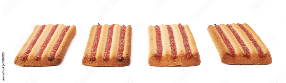 Set of cookies isolated over the white background Set of cookies isolated over the white background