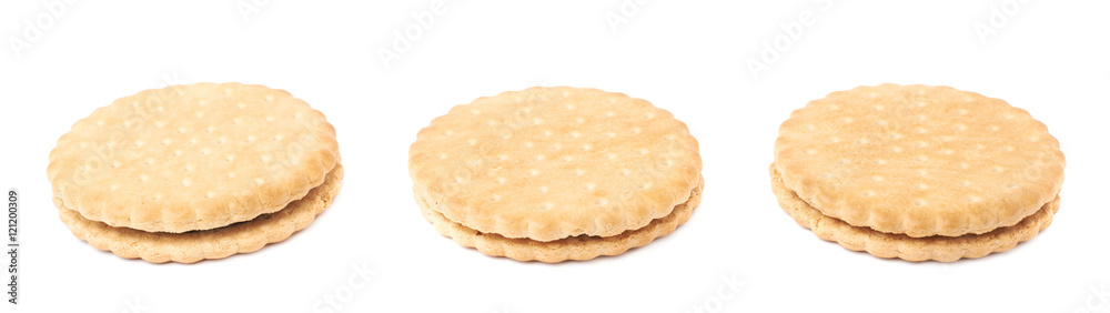 Set of cookies isolated over the white background Set of cookies isolated over the white background
