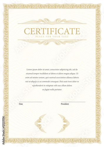 Certificate and diplomas template.