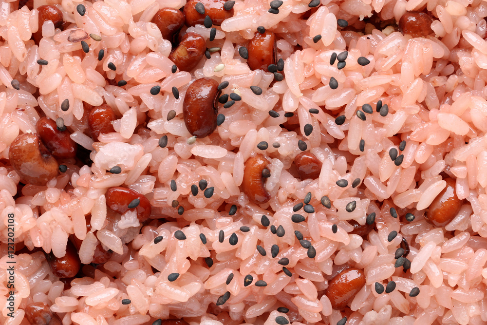 Japanese festive red rice texture #2 Japanese festive red rice texture #2