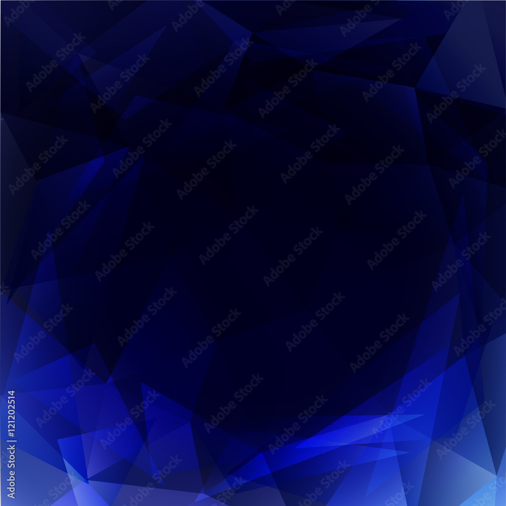 Obraz premium triangle dark blue 01