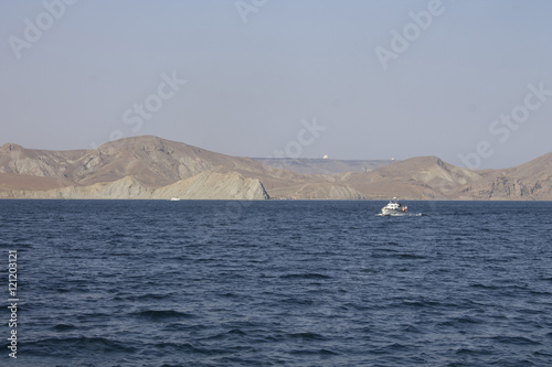 View from the sea to the township. Crimea © yaslex