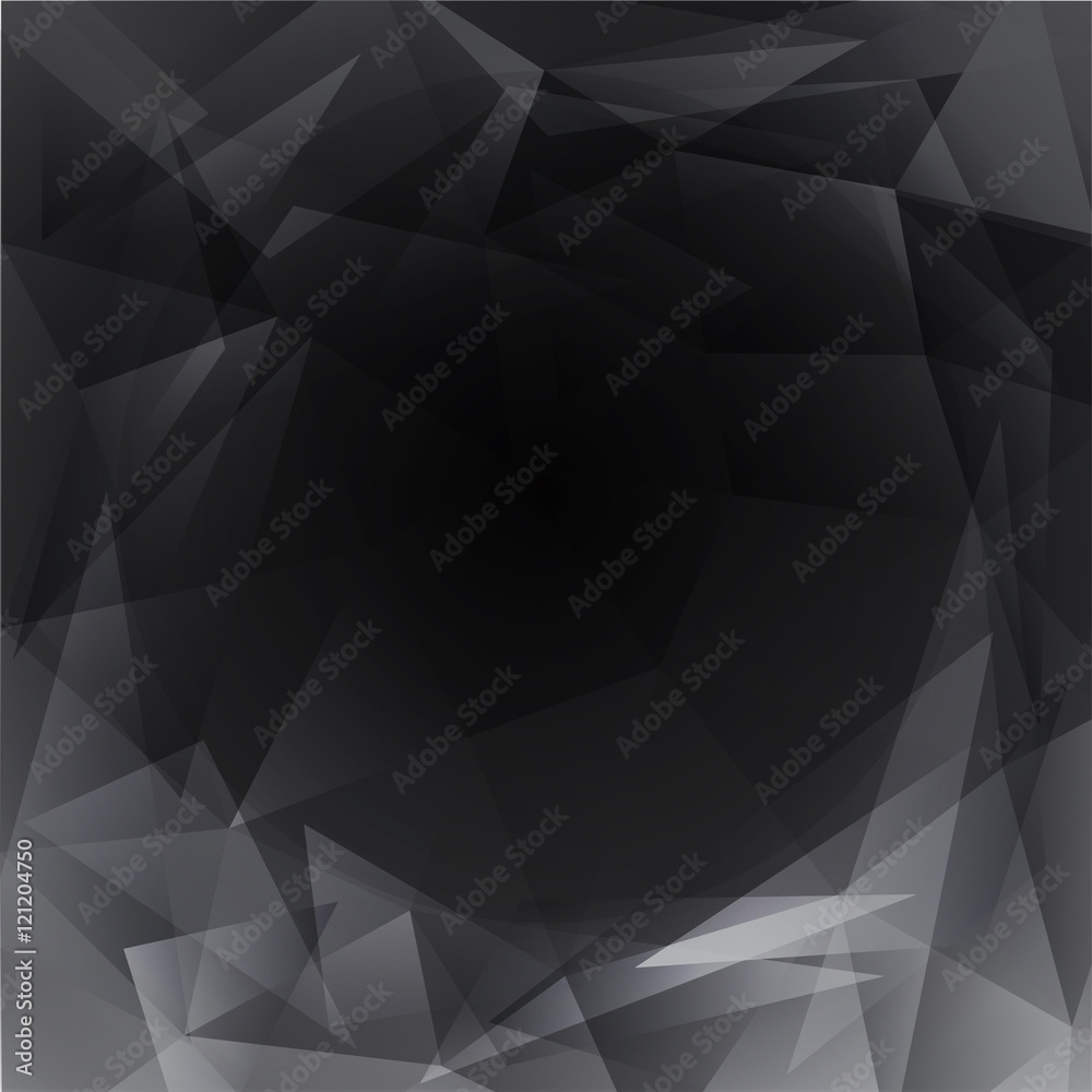 Obraz premium triangle dark grey