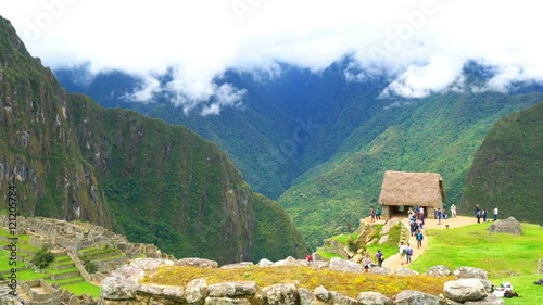 View of Machu Picchu and the mountain 4K Ultrahd