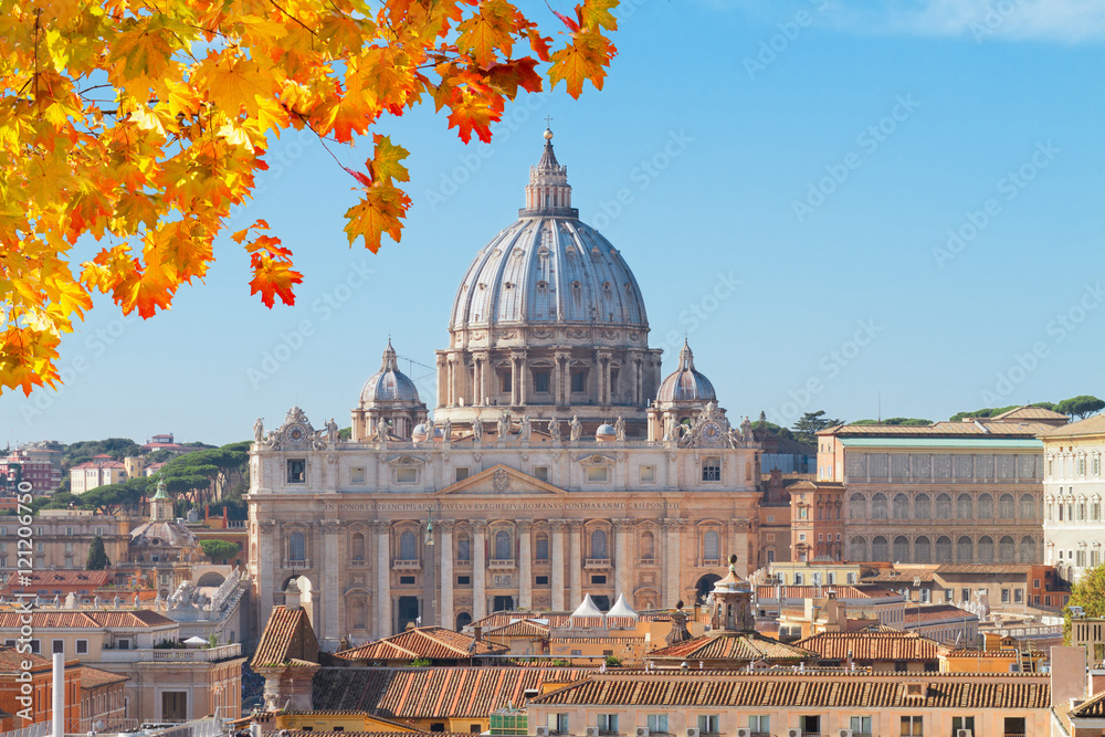St. Peter's cathedral  in Rome, Italy