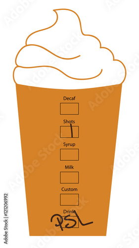 Pumpkin Spice Latte with Cream