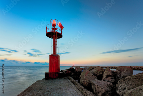 Lighthouse in the dusk photo