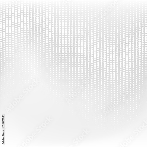 Vector dotted monochrome pattern. Modern geometric texture in grey color. Halftone effect