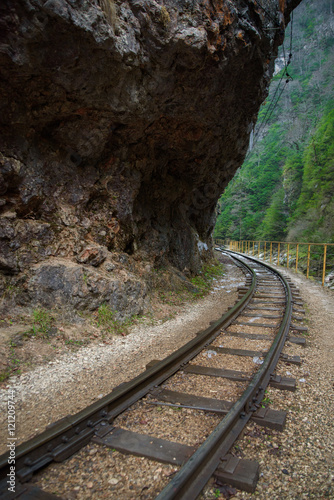 The length of the railway track in mountain