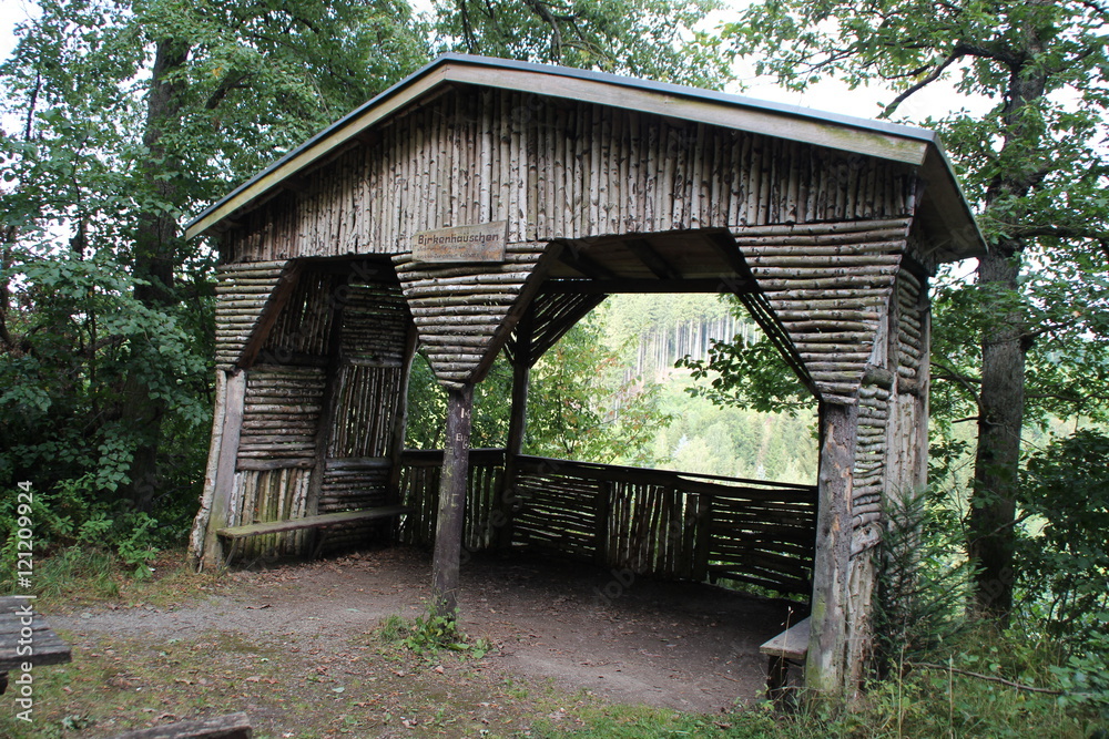 Eine Schutzhütte Eine Schutzhütte