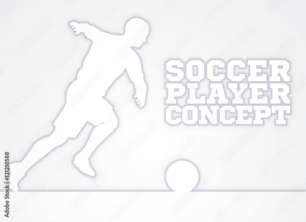 Soccer Player Silhouette Concept